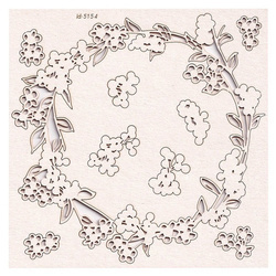 Chipboard - Big Wreath - Boho Love