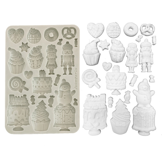 Silicone mold - Candy Christmas - cakes - Stamperia