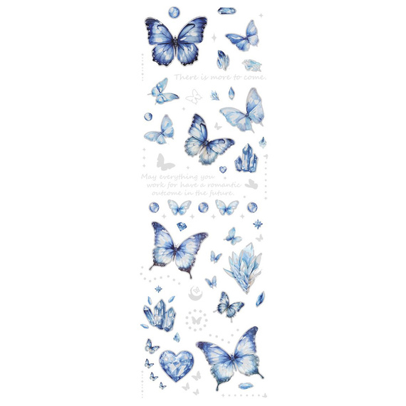 Stickers foil - Blue butterflies