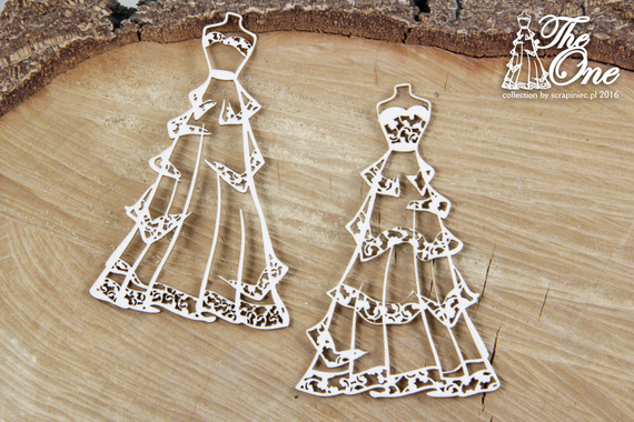 Chipboard - The one - wedding dress 2 pcs