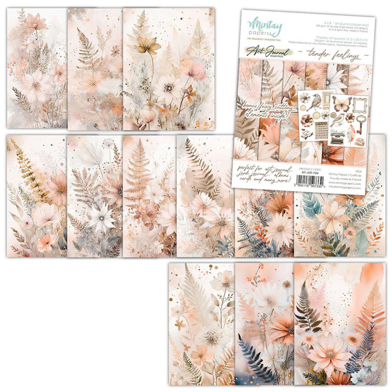 Art Journal scrapbooking papers notebook 15x20 - Mintay - Tender Feelings