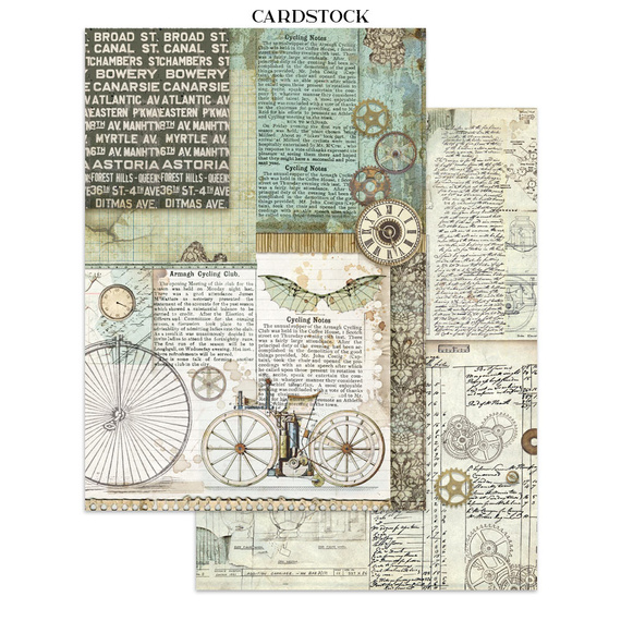 Junk Journal set of papers, stickers and elements - Voyages Fantastiques - Stamperia 