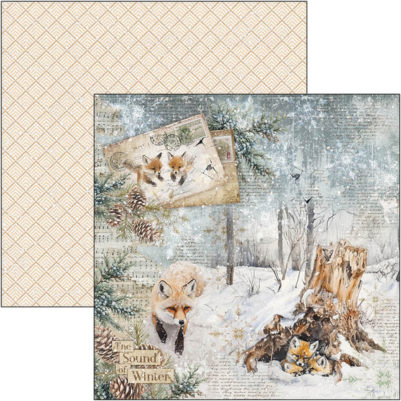 Set of scrapbooking papers 30x30cm - Paper Pad - Ciao Bella - Forest Tales