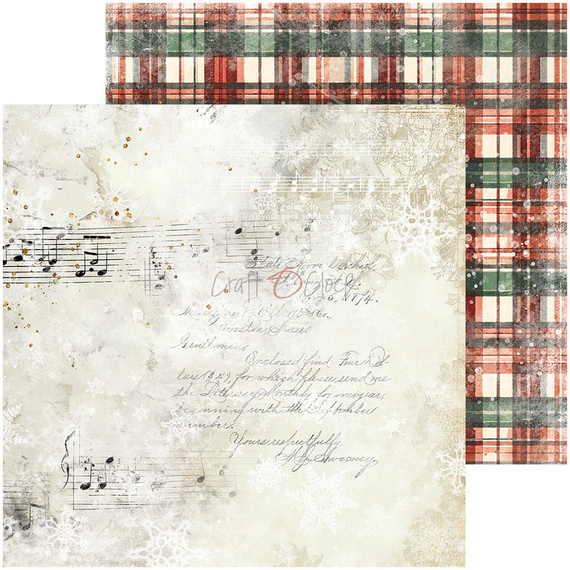 Set of scrapbooking papers 20x20 - Craft o'clock -  Oh Christmas Night- BASIC
