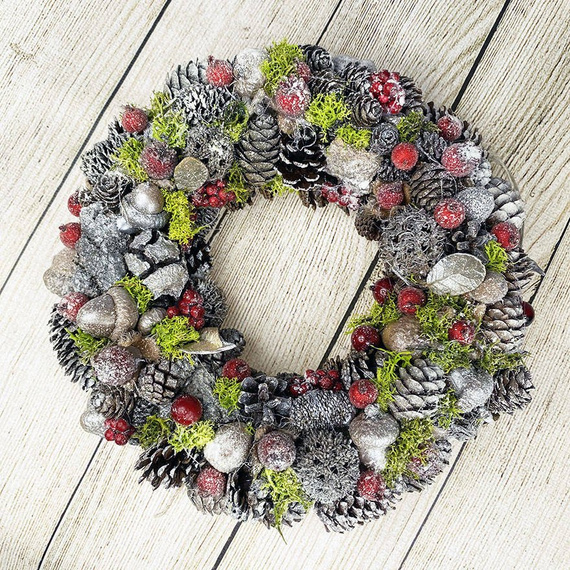 Gold berries of mountain ash