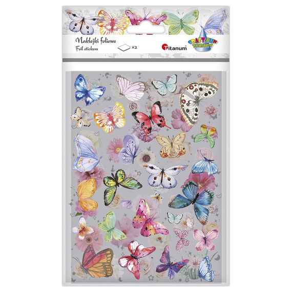 Stickers foil - Colorful butterflies