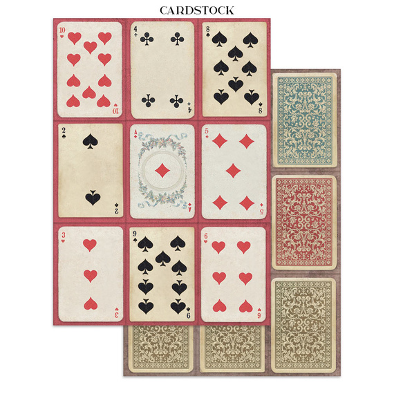 Junk Journal set of papers, stickers and elements - Alice in Christmas - Stamperia 