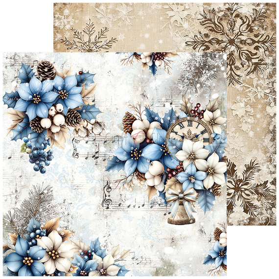 Set of scrapbooking papers 15x15 - Craft o'clock - Jolly Season