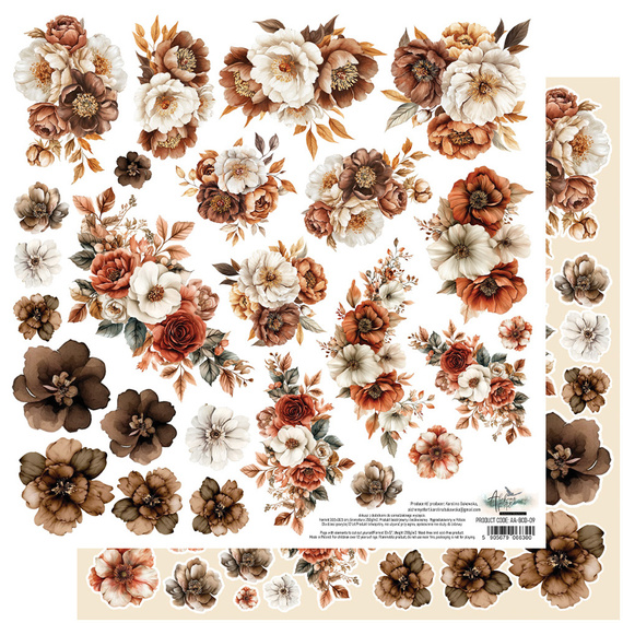 Scrapbooking paper 30x30 - Alchemy of Art - extras to be cut out - Behind Closed Doors
