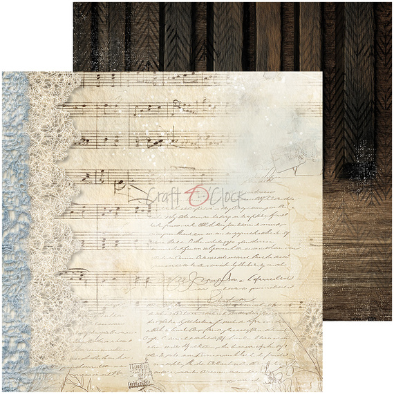 Set of scrapbooking papers 20x20 - Craft o'clock - Melody of My Soul mix