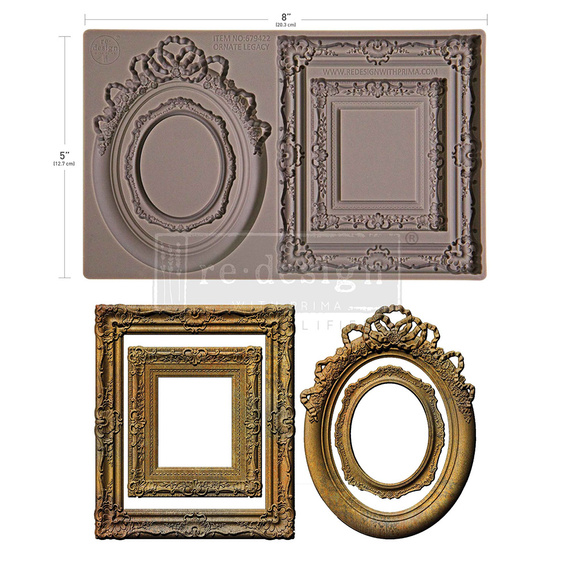 Silicone mold - Prima - Ornate Legacy frames