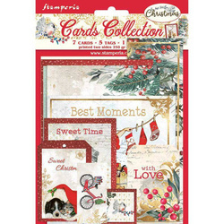 Set of cards and tags for scrapbooking - Stamperia - Romantic Christmas