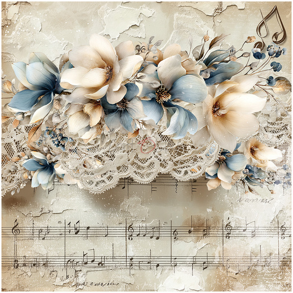 Set of scrapbooking papers 15x15 - Craft o'clock -  Melody of My Soul