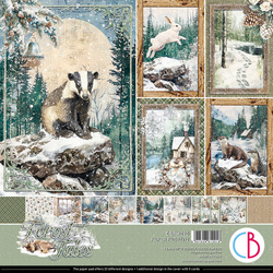 Set of scrapbooking papers 30x30cm - Paper Pad - Ciao Bella - Forest Tales