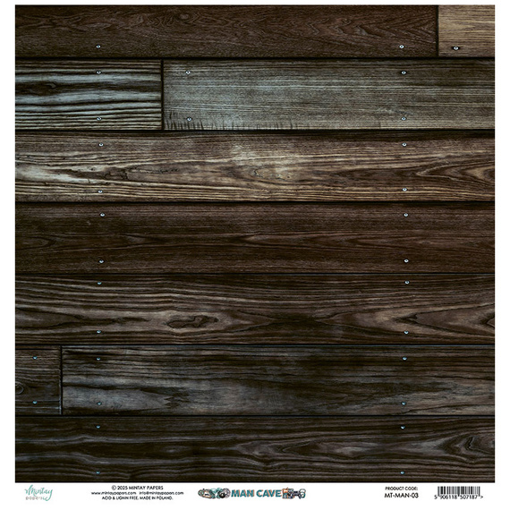 Scrapbooking paper 30x30 - Mintay - Man Cave 03