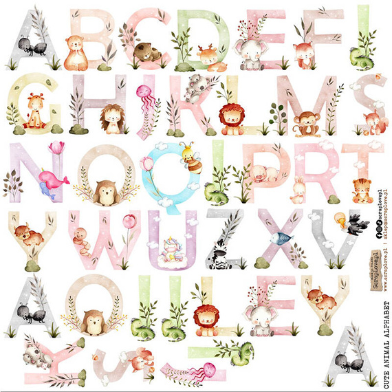 Stickers - ScrapLove - Cute animals alphabet