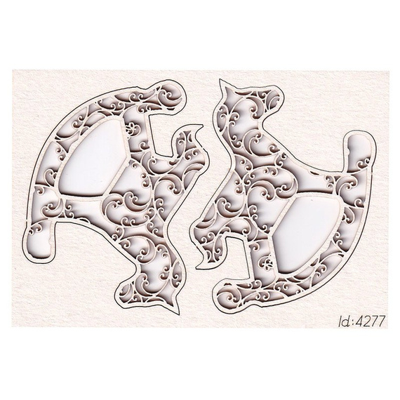 Chipboard rocking horse - Monograce 