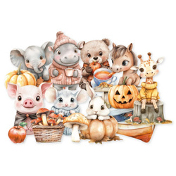 Zestaw papierów 13,5x27 - Kraft - Marianne Design