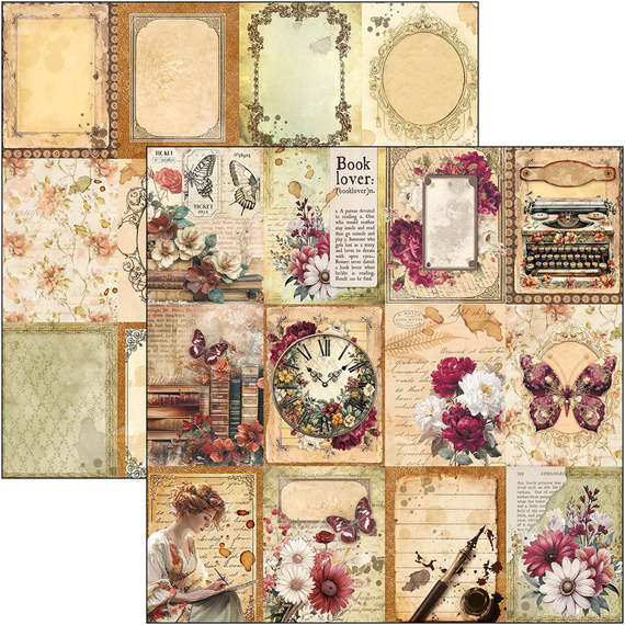 Set of scrapbooking papers 30x30cm - Paper Pad - Ciao Bella - Winter Season