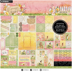 Scrapbooking Craft Papier Set for scrapbooking 20x20 - StudioLight - Spring Meadow Cards