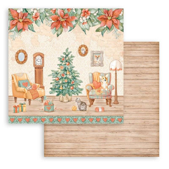 Scrapbooking Craft Papier Set for scrapbooking 30x30 - Stamperia - All Around Christmas