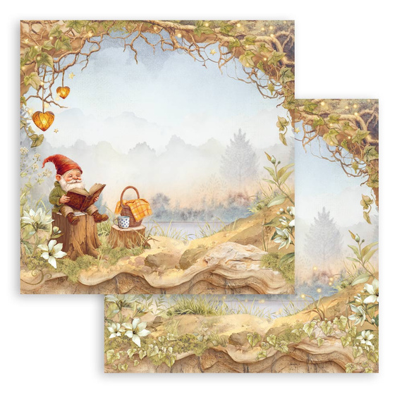 Scrapbooking Craft Papier Set 20x20 - Stamperia -  Whispering Woods