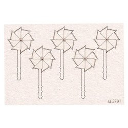 Chipboard Windmills -  Babyland - 5pcs