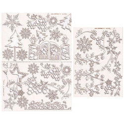 Chipboard Die Cut old Fashioned Christmas album workshop set - Scrapiniec