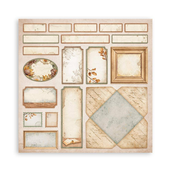 Scrapbooking Craft Papier Set 20x20 - Stamperia - Golden harmony