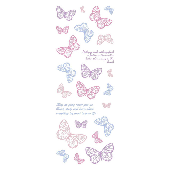 Stickers foil - Purple butterflies