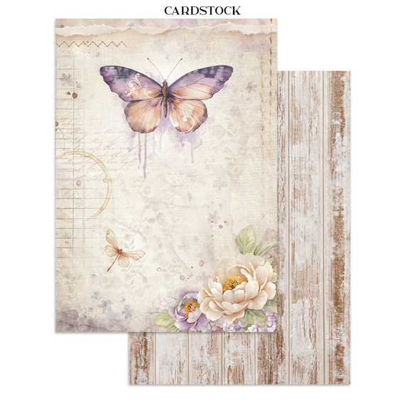 Junk Journal set of papers, stickers and elements - Quiet Days - Stamperia