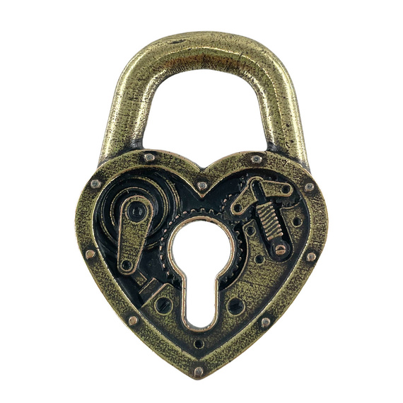 Electroplated metal ornament - Padlock 3