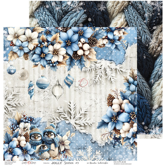 Set of scrapbooking papers 30x30 - Craft o'clock - Jolly Season