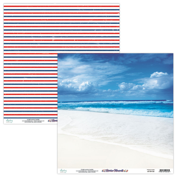 Scrapbooking paper 30x30 - Mintay - Riviera Moments 04