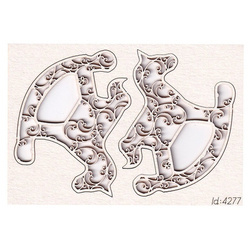 Chipboard rocking horse - Monograce 