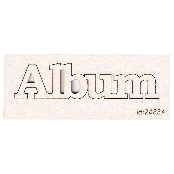 Chipboard lettering Album 