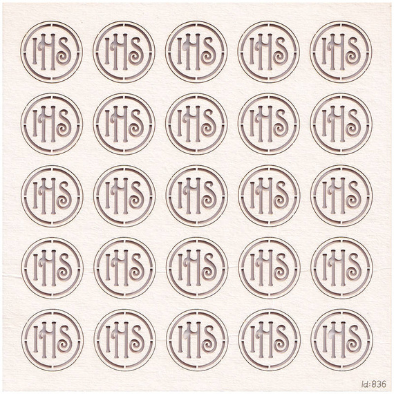 Chipboard Die Cut - Hosts 25pcs white - Scrapiniec