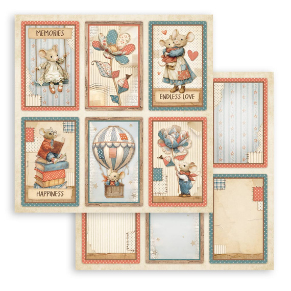 Set of scrapbooking papers 30x30 - Family - Stamperia
