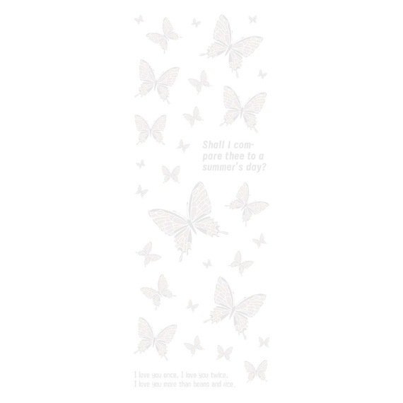 Stickers foil - Colorful butterflies