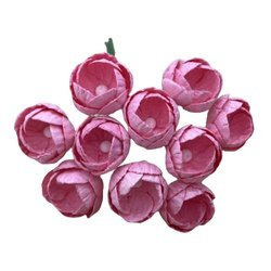 50 PINK MULBERRY PAPER BUTTERCUPS