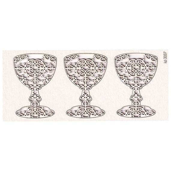 Chipboard Chalice set (3 pcs) Idea d'oro  