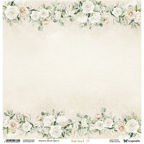 Scrapbooking paper 30x30 - ScrapAndMe - Simple Story 4 07/08