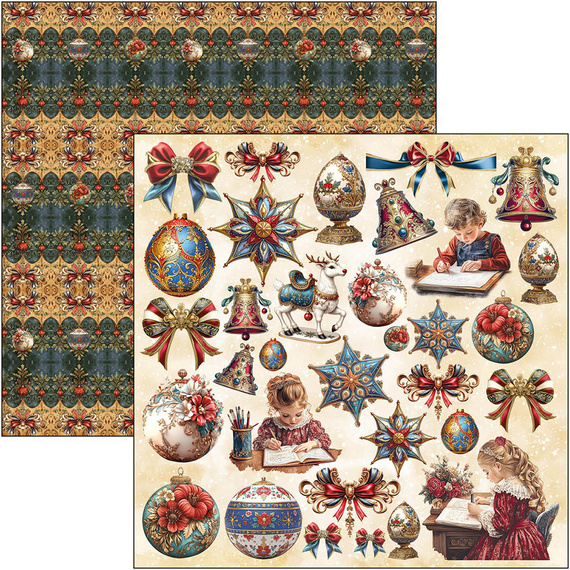 Set of scrapbooking papers 30x30cm - Paper Pad - Ciao Bella - Toy Shop