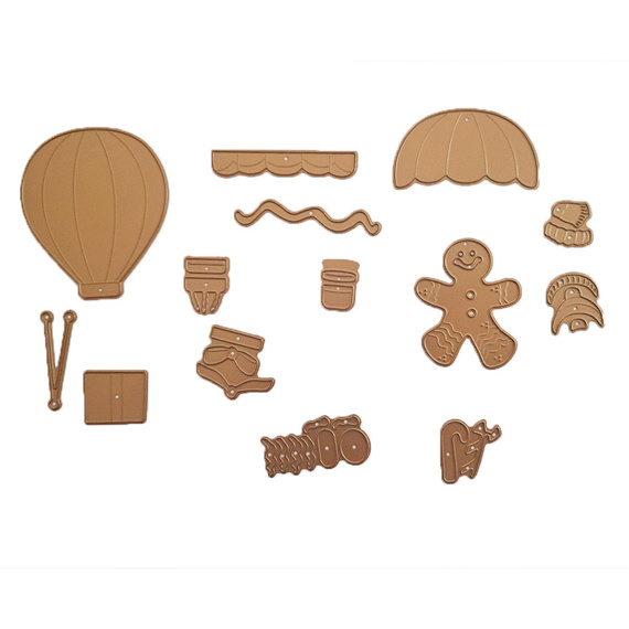 Cutting Die - Candy Christmas - Balloons - Stamperia 