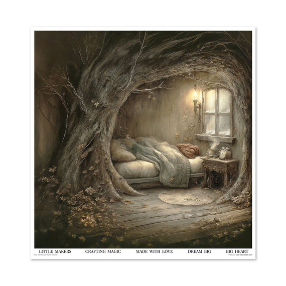 Set of scrapbooking papers 30x30 - Mouse World - Interior - Itd Collection