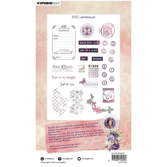 Transparent stamp - StudioLight - ATC embellishments