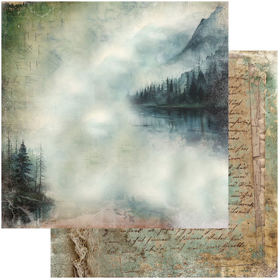 Set of 30x30 scrapbooking papers - Alchemy of Art -  The Legends of the Dragons
