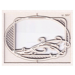 Chipboard Daydream - 3D oval frame