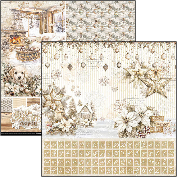 30x30cm paper set - Paterns Pad - Ciao Bella - Winter Season