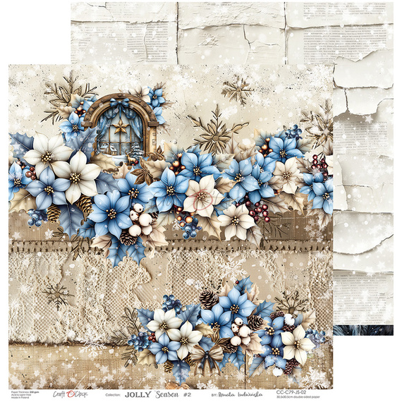 Set of scrapbooking papers 30x30 - Craft o'clock - Jolly Season